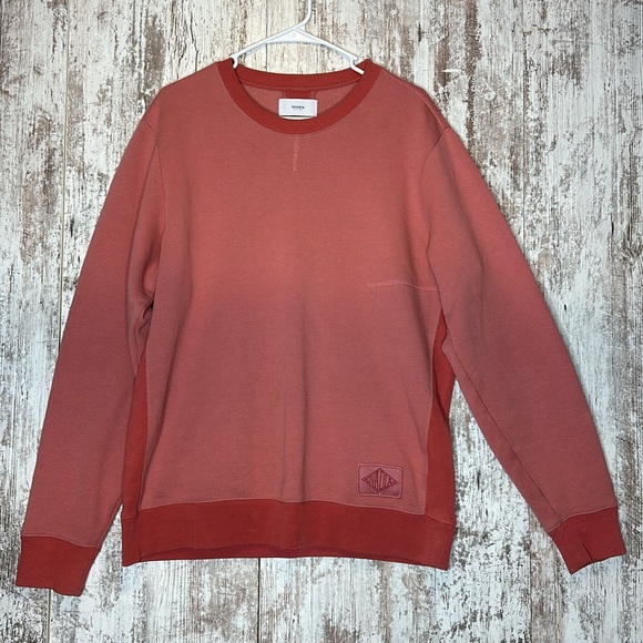 OVADIA SONS Men's M Dune Crewneck Sweatshirt Pullover Dusty Rose